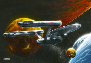 Star Trek: The Original Series - Ships of the Line - Oceans of Blue and Seas of Fire 11 x 16 Acrylic